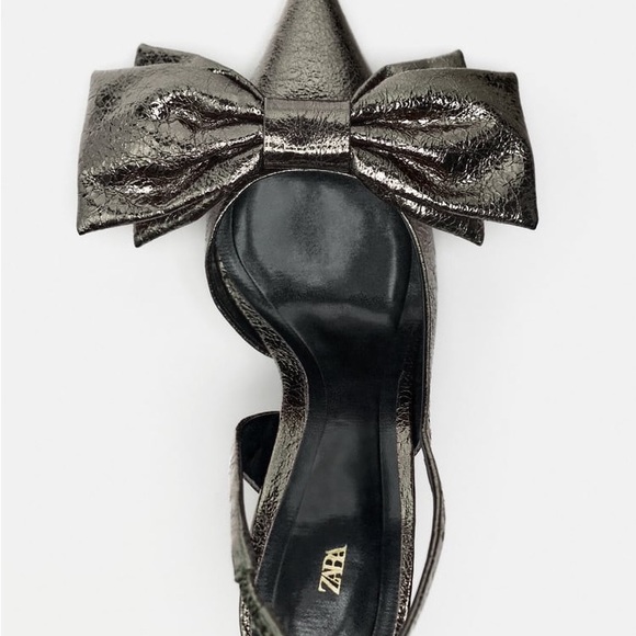 Metallic High Heel Shoe | Zara - Picture 2 of 4
